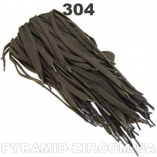 Шнурок плоский К-100  70см Цвет № 304 коричневый