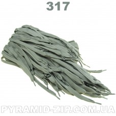 Шнурок плоский К-100 120см Цвет № 317 серый