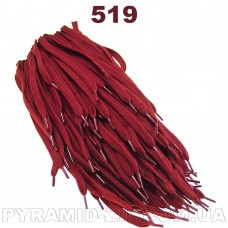 Шнурок плоский К-100 120см Цвет № 519 красный
